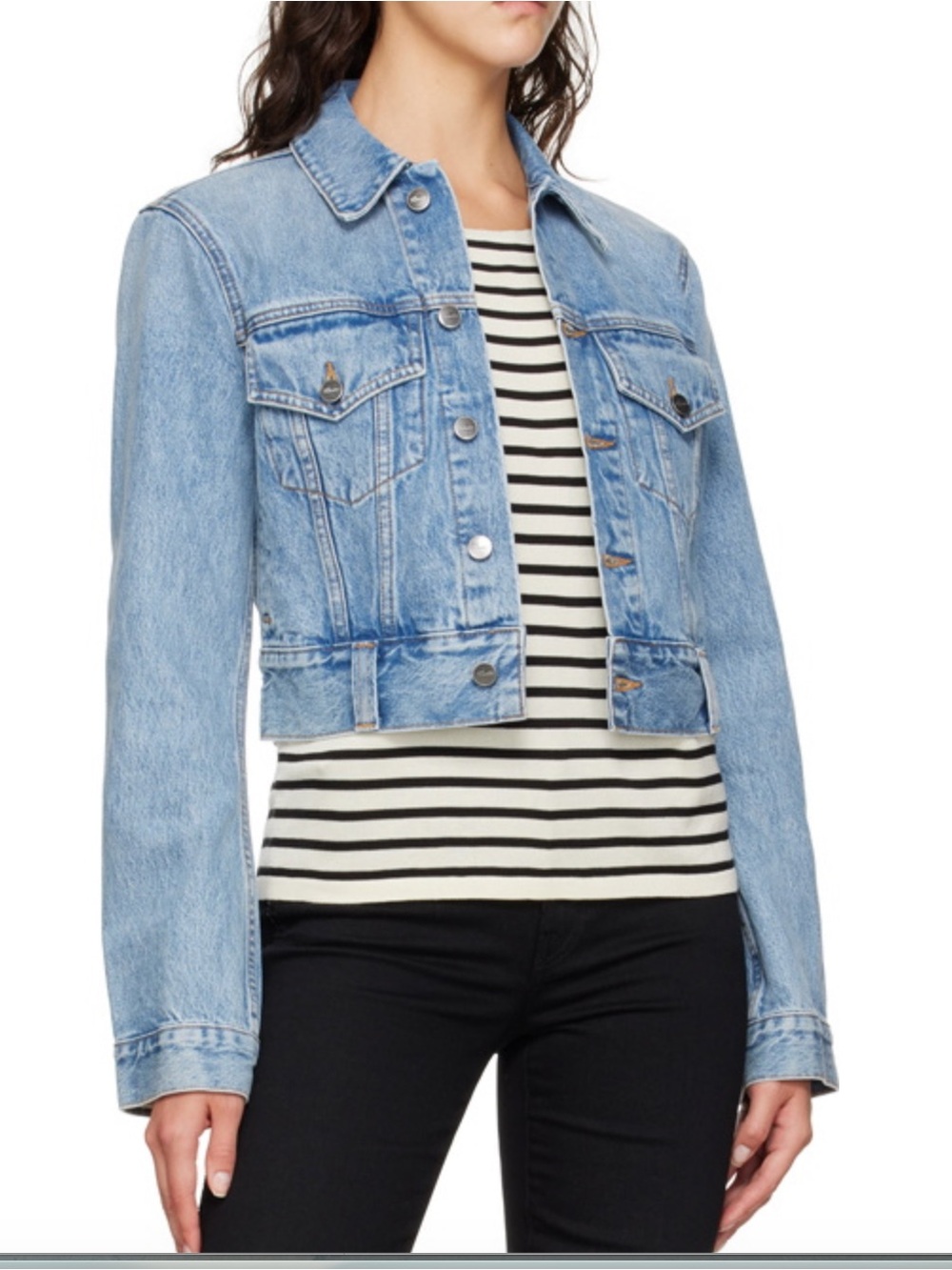 Khaite Rizzo Denim Jacket, Size Small